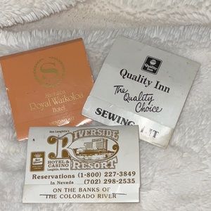 Hotel Matchbook Mending Sewing Kits Souvenir Vintage 3